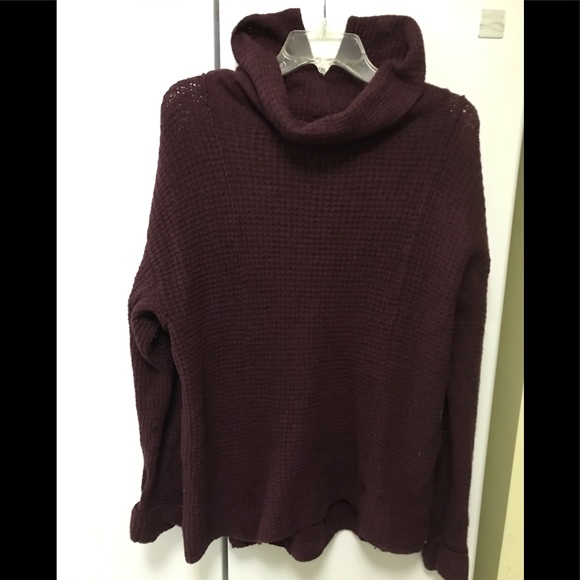 Free People Sweaters - Free People wool cowl neck asymmetrical sweater